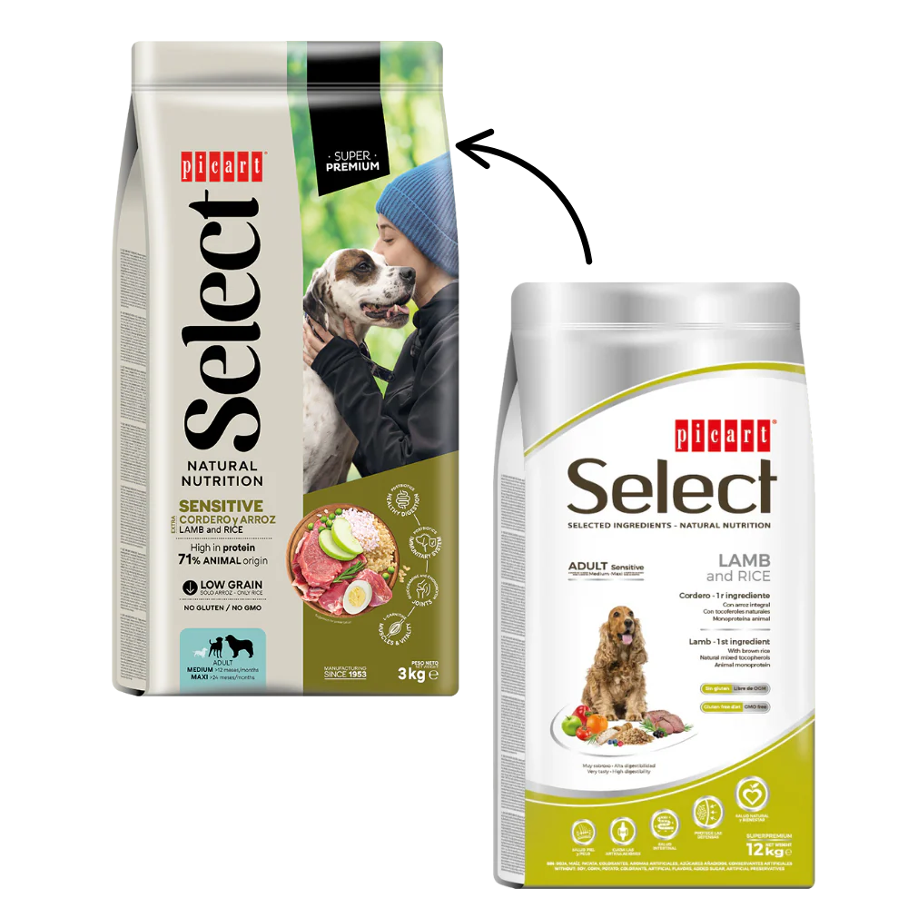 Picart Select Adult Sensitive Lamb & Rice Pienso para Perros de Cordero y Arroz - Image 2
