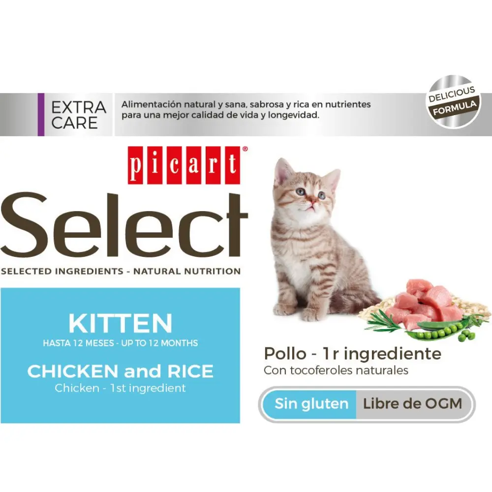 Picart Select Cat Kitten Pollo y Arroz 400 g - Image 2