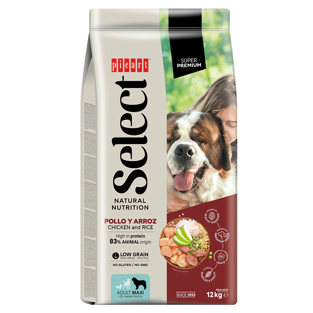 Picart Select Adult Maxi Chicken & Rice 12 kg Pienso para Perros