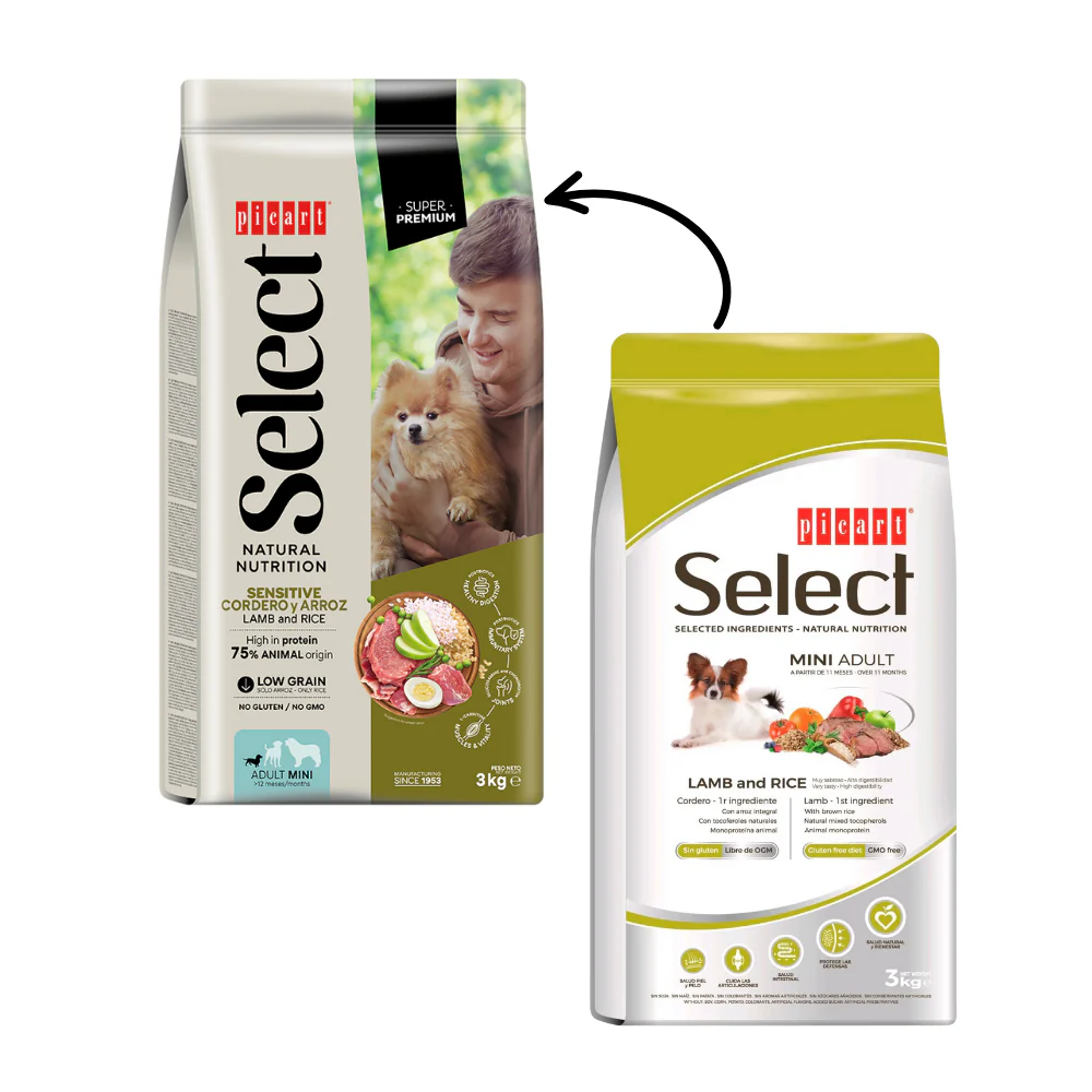 Picart Select Adult Mini Sensitive Lamb & Rice Pienso para Perros - Image 2