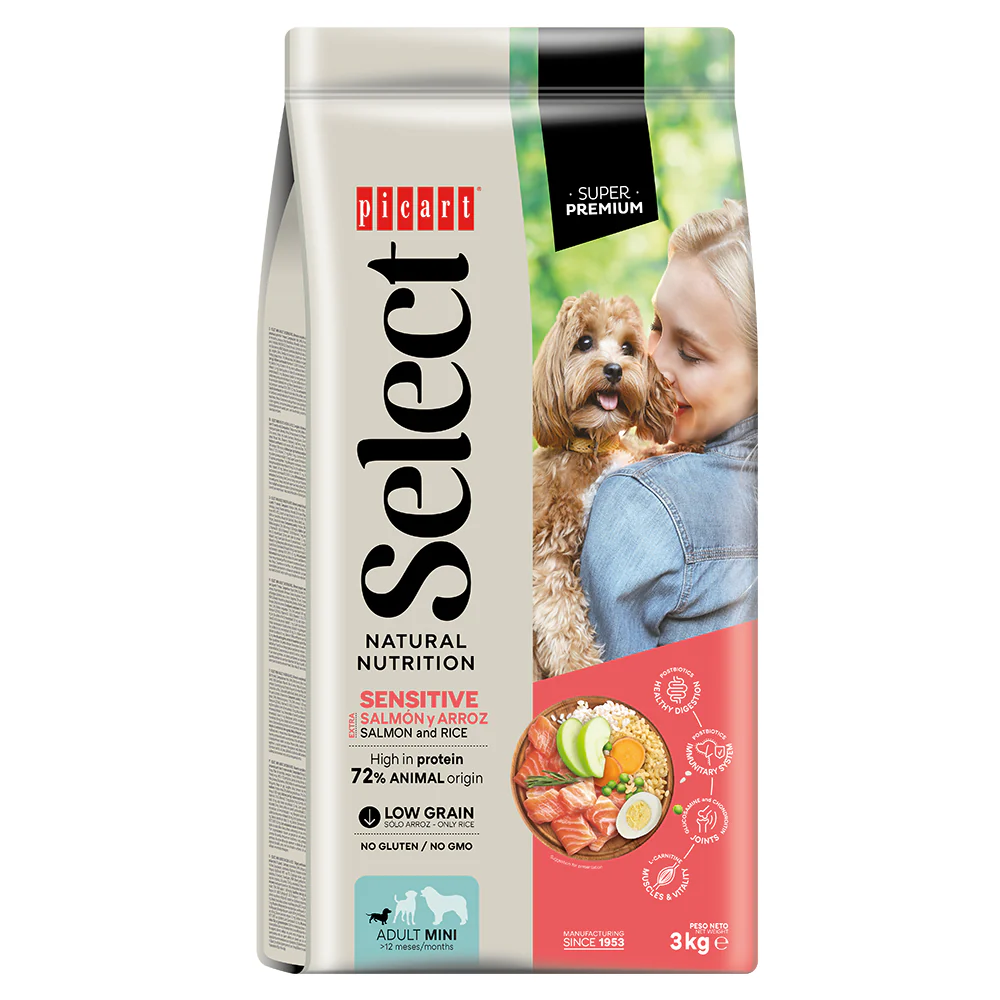 Picart Select Adult Mini Extra Salmón & Rice Pienso para Perros