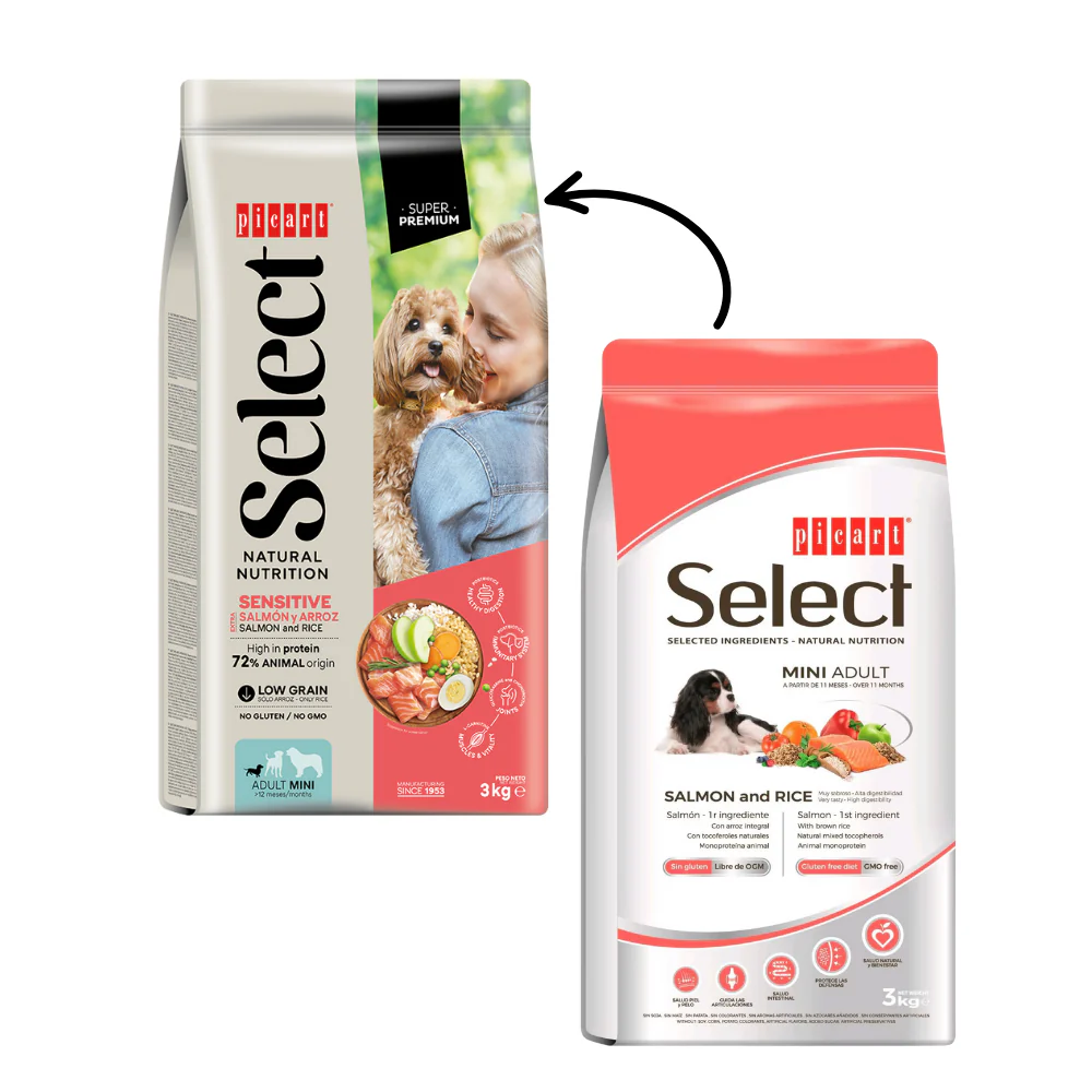 Picart Select Adult Mini Extra Salmón & Rice Pienso para Perros - Image 2