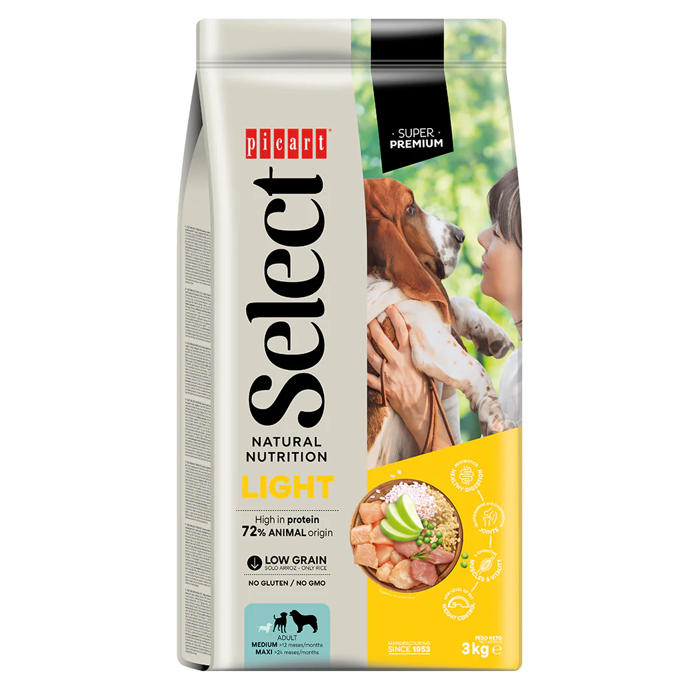 Picart Select Adult Light Pienso Bajo en Calorías para Perros