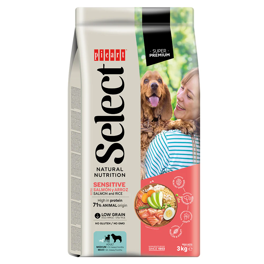 Picart Select Sensitive Extra Salmón & Rice Pienso para Perros