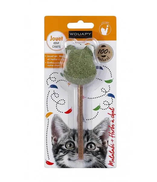 Piruleta Oso Matatabi con Catnip 15X4 cm