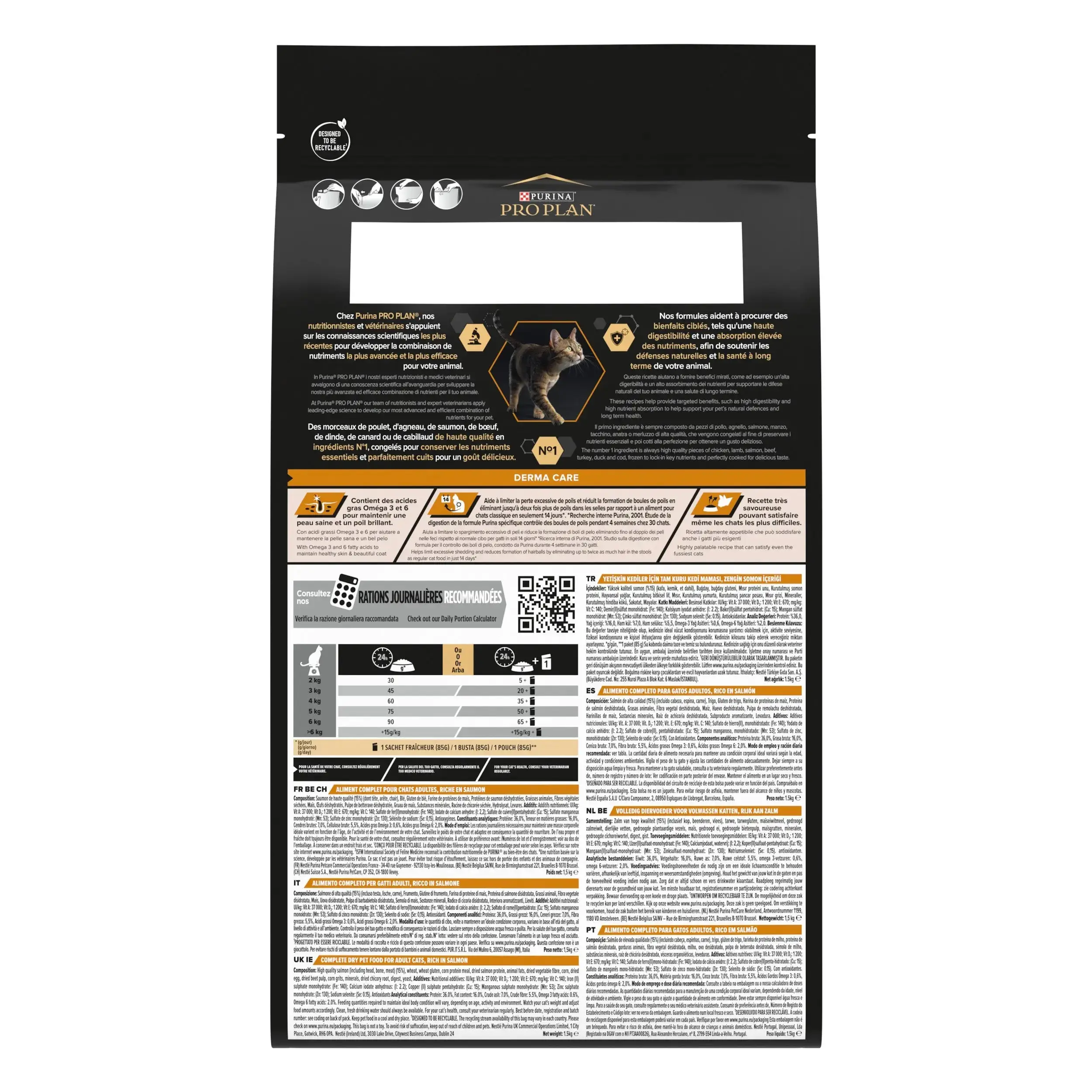 Pro Plan Cat Adult Derma Care Salmón 3 kg - Image 2