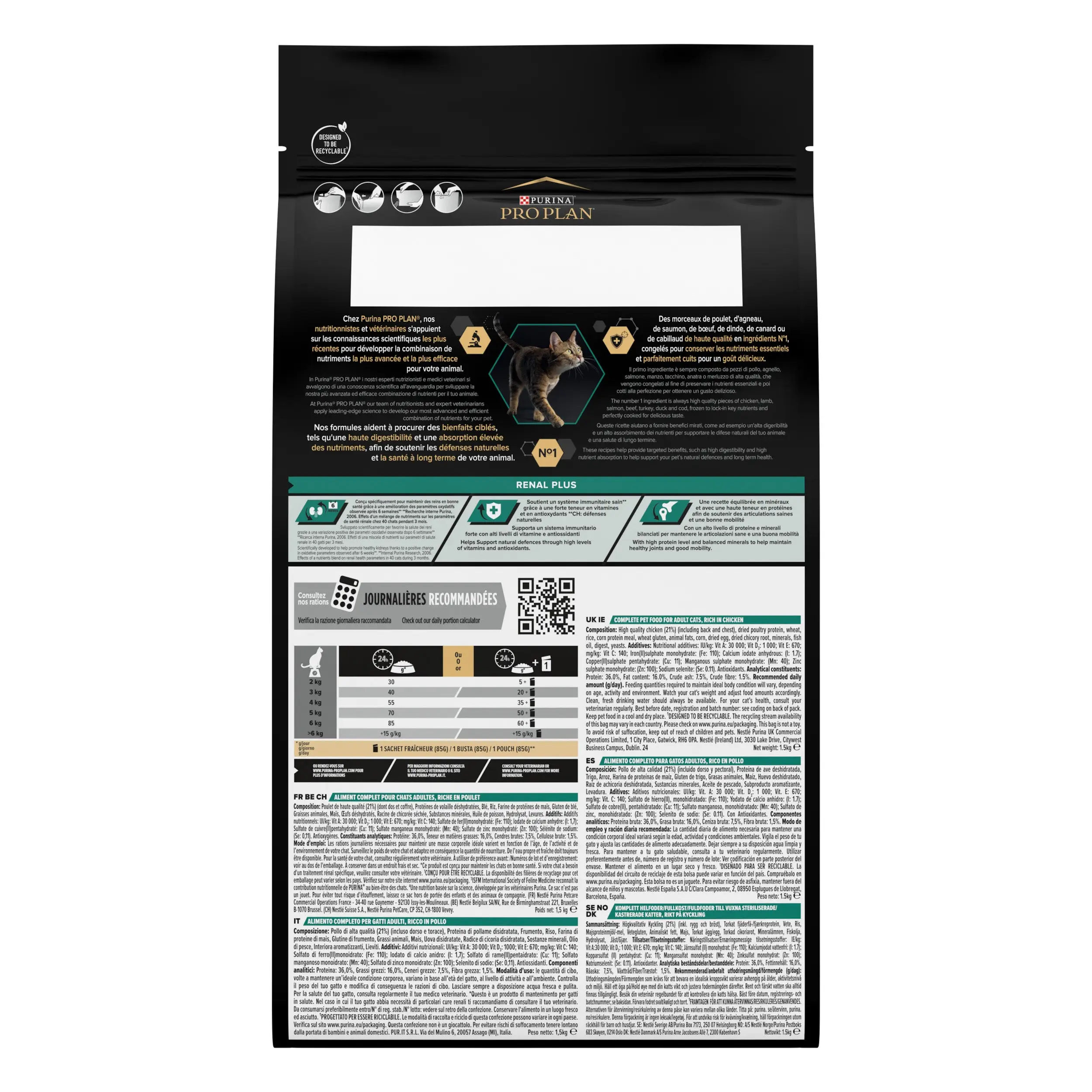 Pro Plan Cat Adult Renal+ Pollo 1,5 kg - Image 2