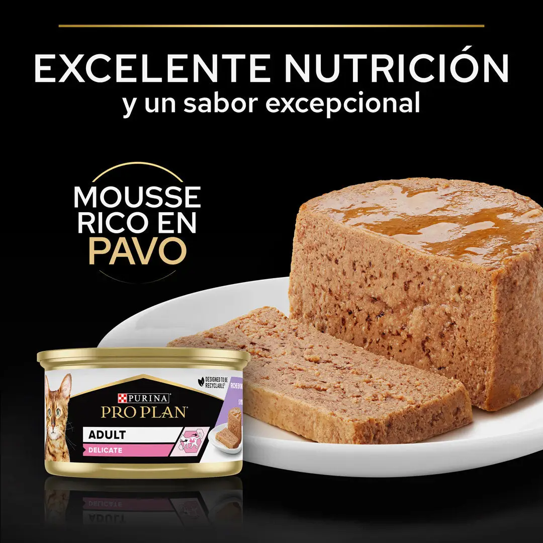 Pro Plan Cat Lata Delicate Pavo 85 g - Image 4