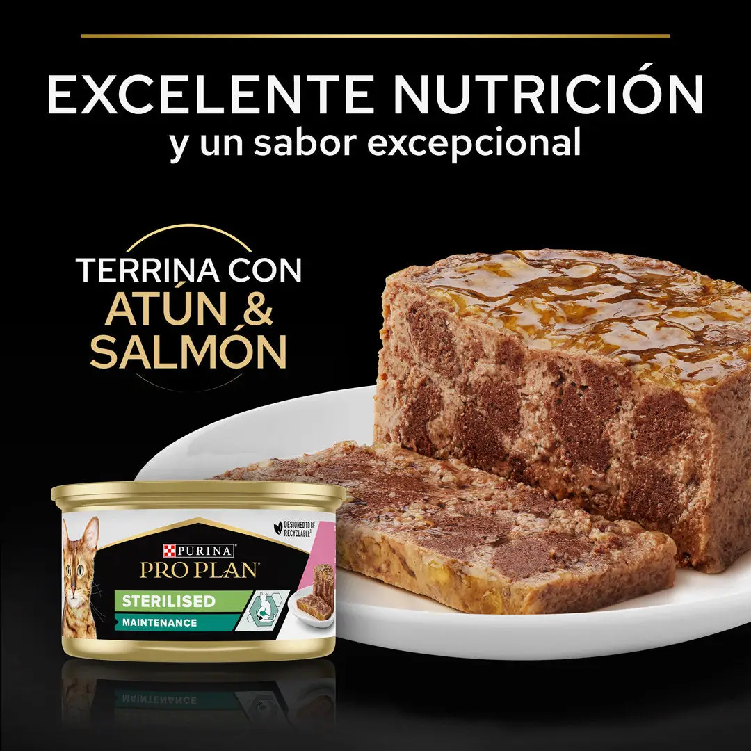 Pro Plan Cat Lata Sterilised Salmón y Atún 85 g - Image 4