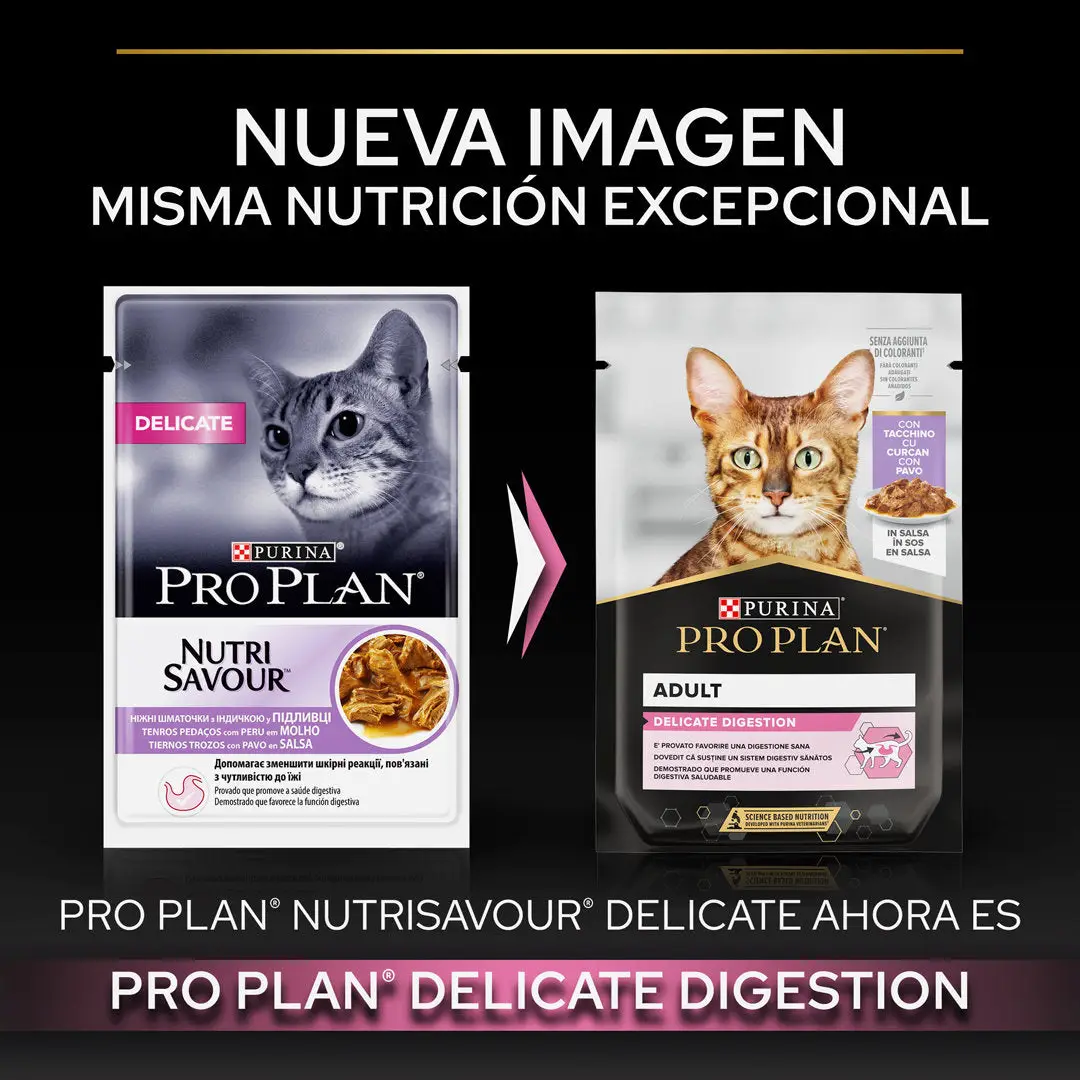 Pro Plan Cat Sobre Adult Delicate Pavo 85 g - Image 2