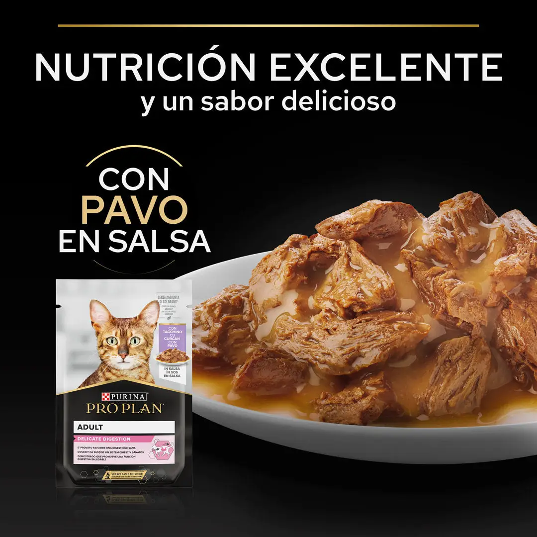 Pro Plan Cat Sobre Adult Delicate Pavo 85 g - Image 4