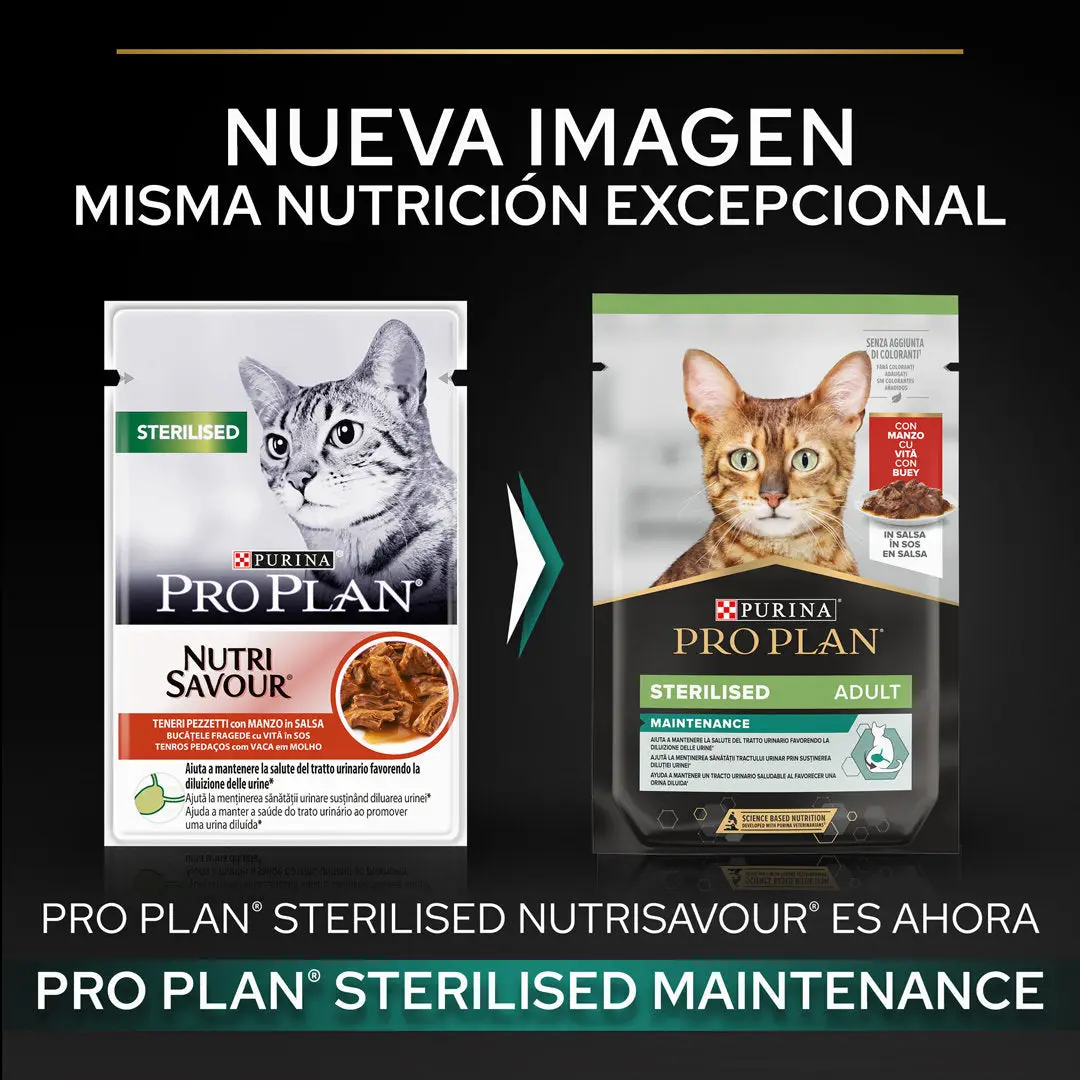 Pro Plan Cat Sobre Adult Sterilised Buey 85 g - Image 2