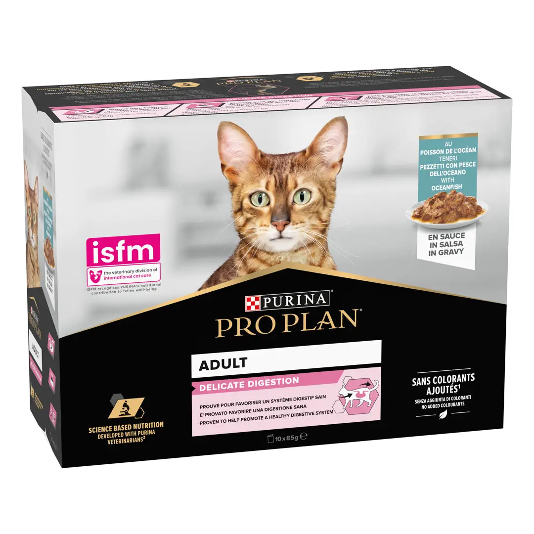 Pro Plan Cat Sobre Delicate Pescado Pack 10x85 g