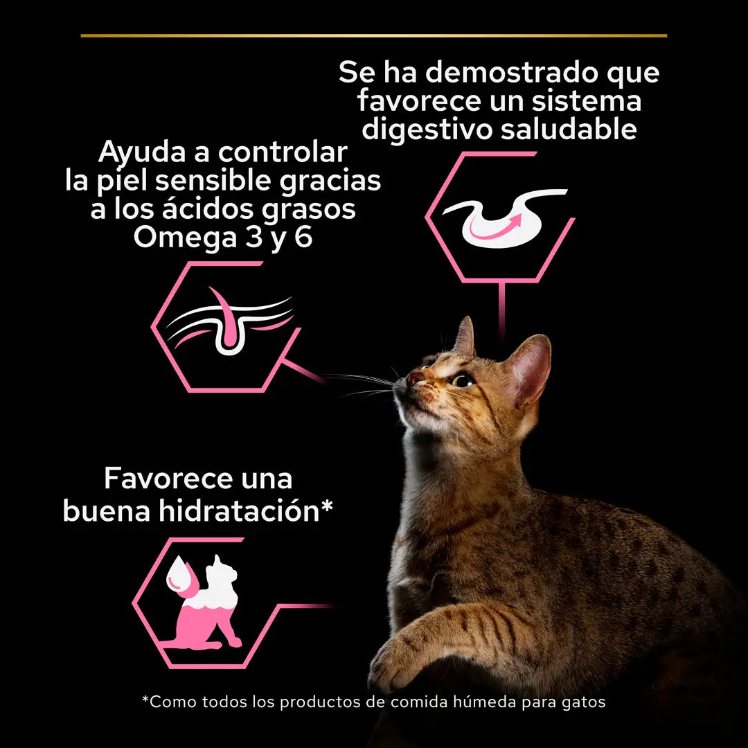 Pro Plan Cat Sobre Delicate Pescado Pack 10x85 g - Image 2