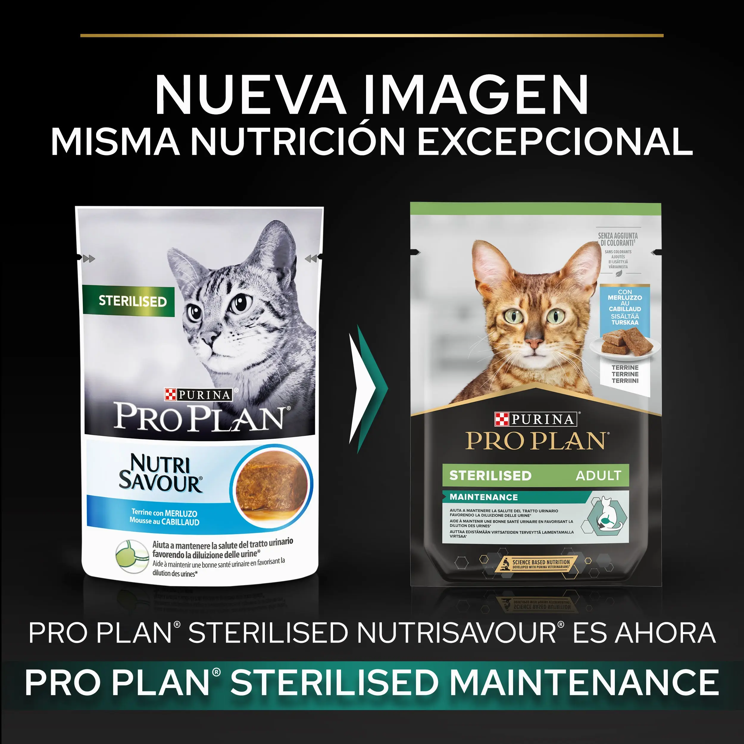Pro Plan Cat Sobre Sterilised Bacalao Pack 10x75 g - Image 2