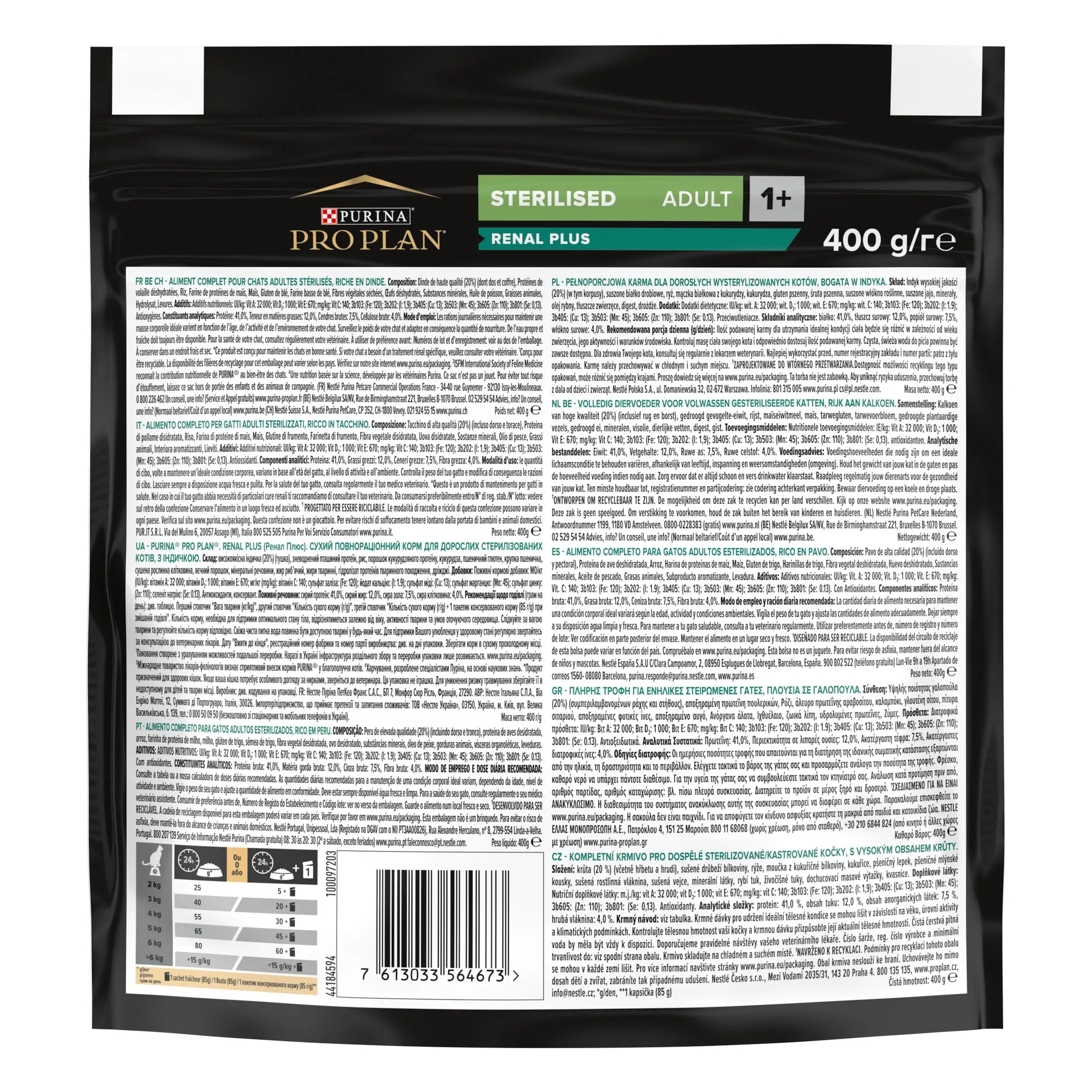 Pro Plan Cat Sterilised Adult Renal+ Pavo Pienso para Gatos Esterilizados - Image 2