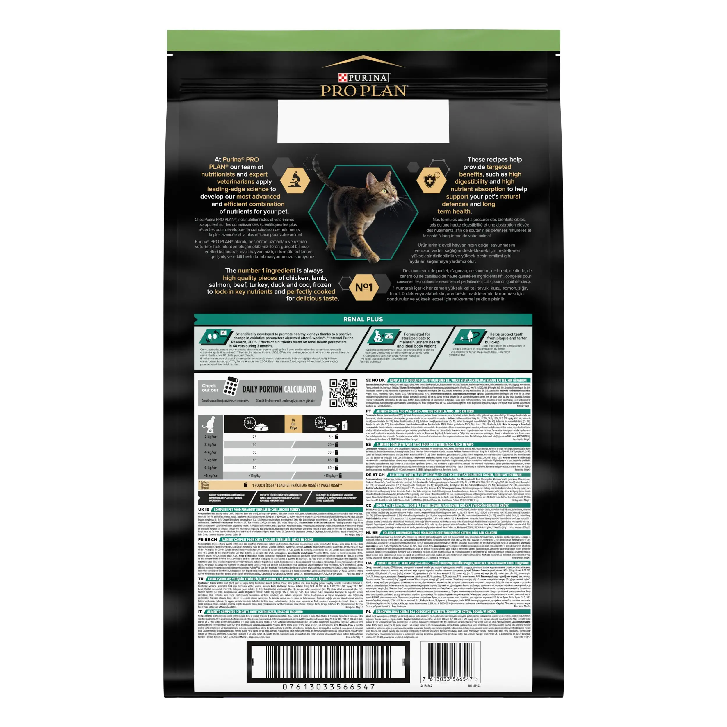 Pro Plan Cat Sterilized Adult Renal+ Pavo 10 kg - Image 2