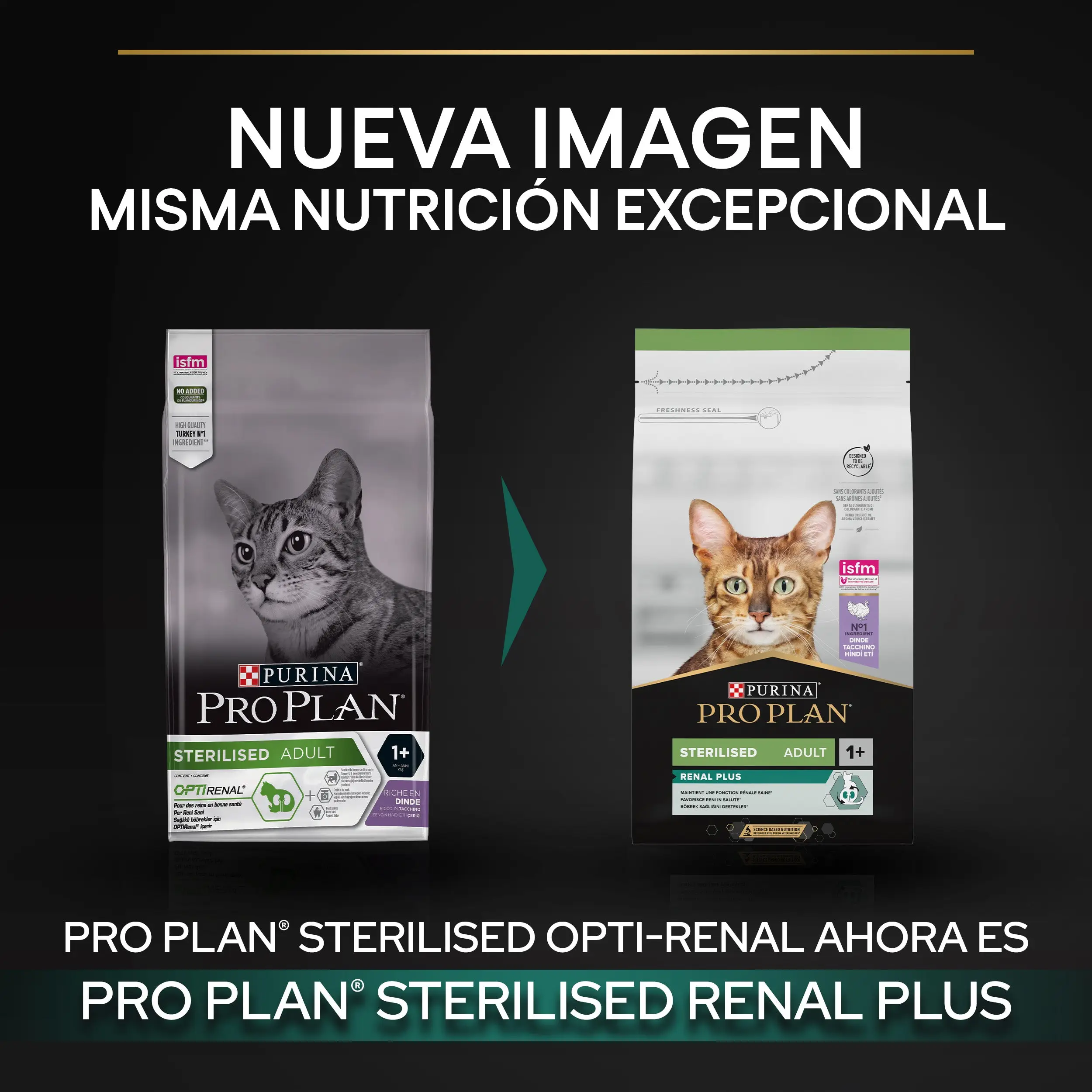 Pro Plan Cat Sterilized Adult Renal+ Pavo 10 kg - Image 3