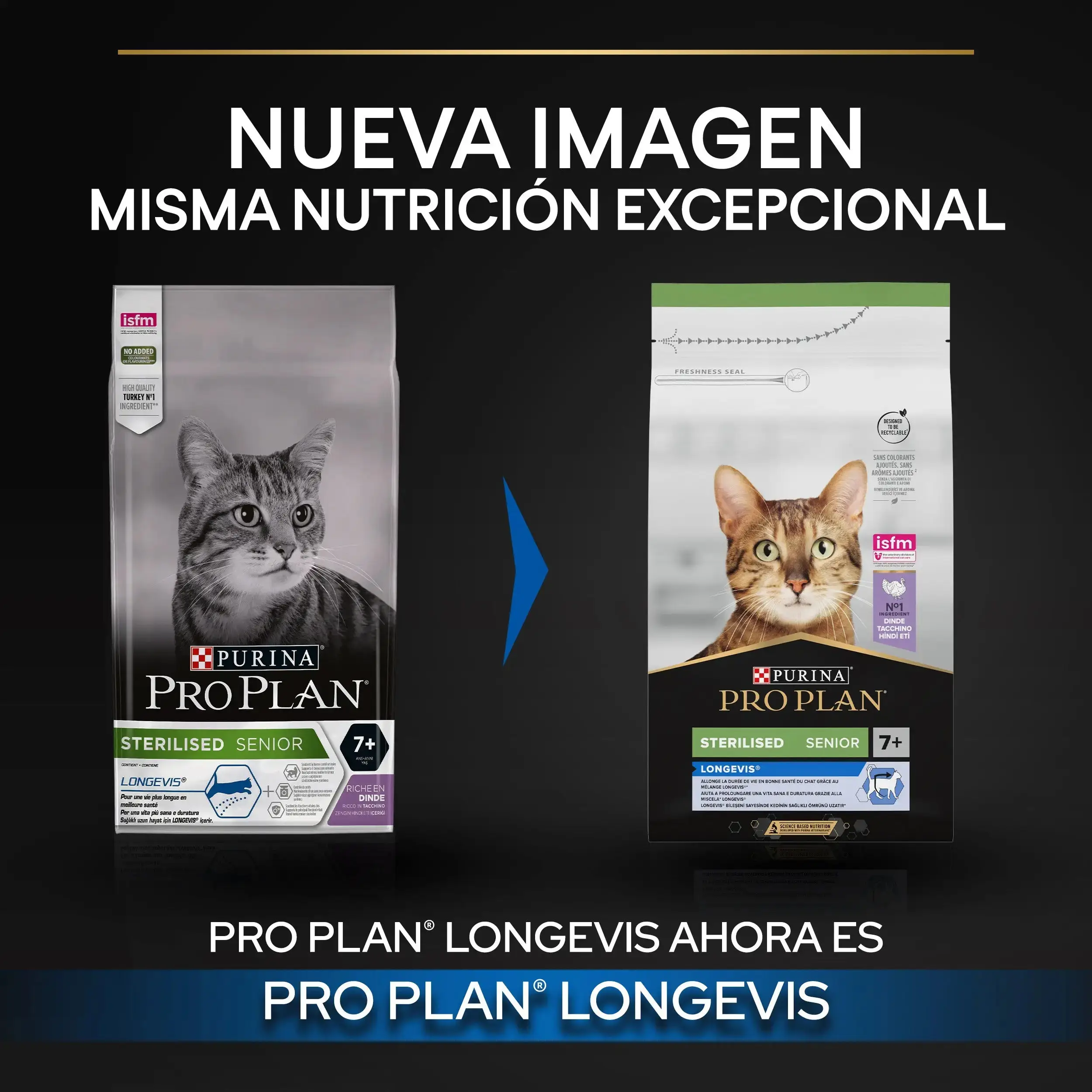 Pro Plan Cat Sterilized Senior 7+ Pavo 3 kg - Image 3