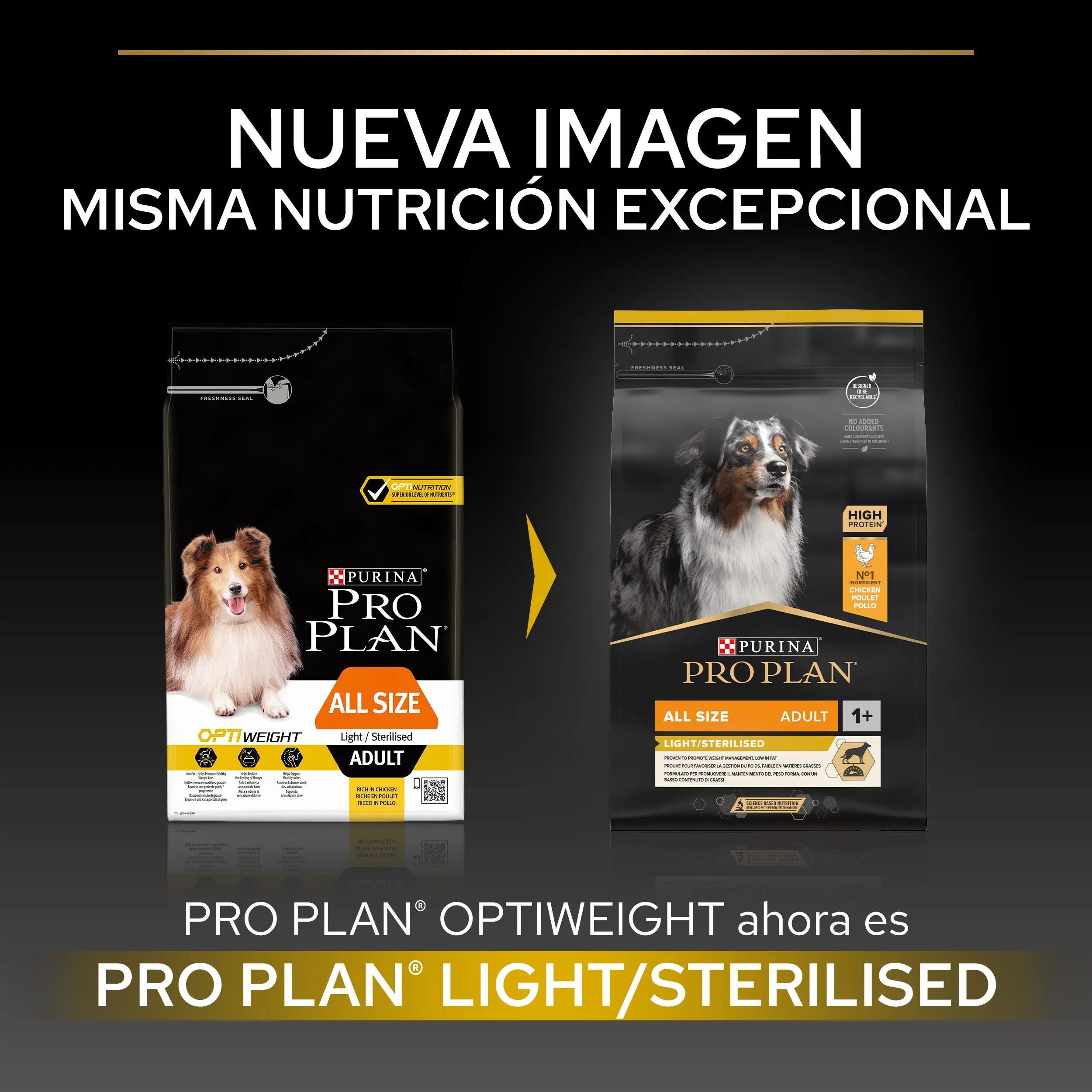 Pro Plan Dog AllSize Adult Light Sterilized Pollo 14 kg - Image 3