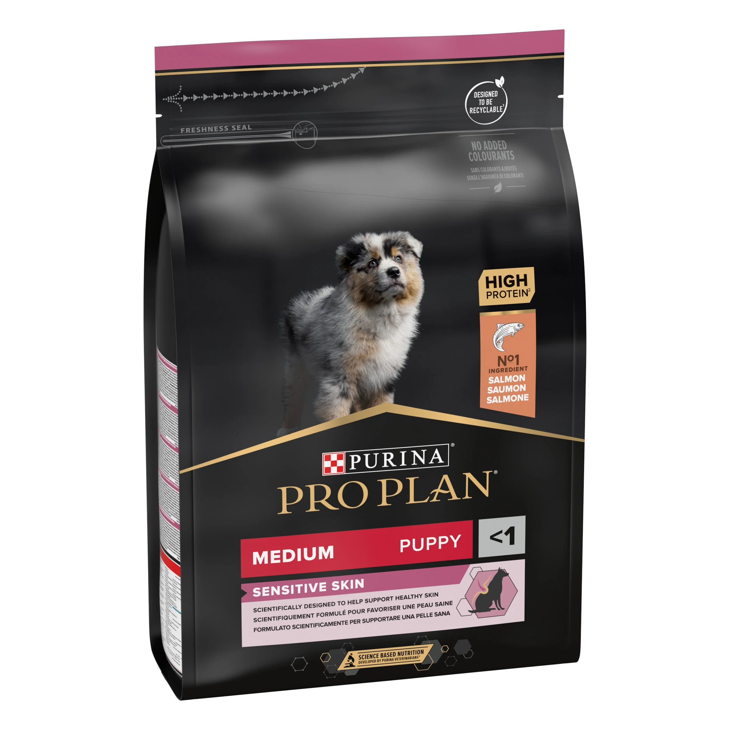 Pro Plan Dog Medium Puppy Sensitive Skin Salmón Pienso para Perros