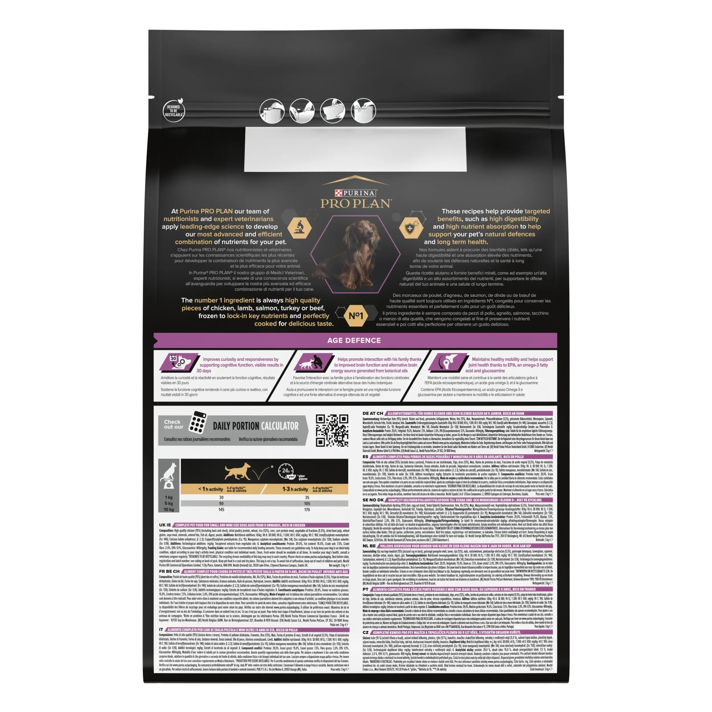 Pro Plan Dog Small Y Mini Adult Agedefen 9+ Pollo 3 kg - Image 2