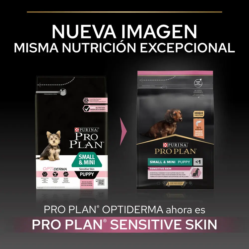 Pro Plan Small&Mini Puppy Sensitive Skin Salmón Pienso para Cachorros - Image 3