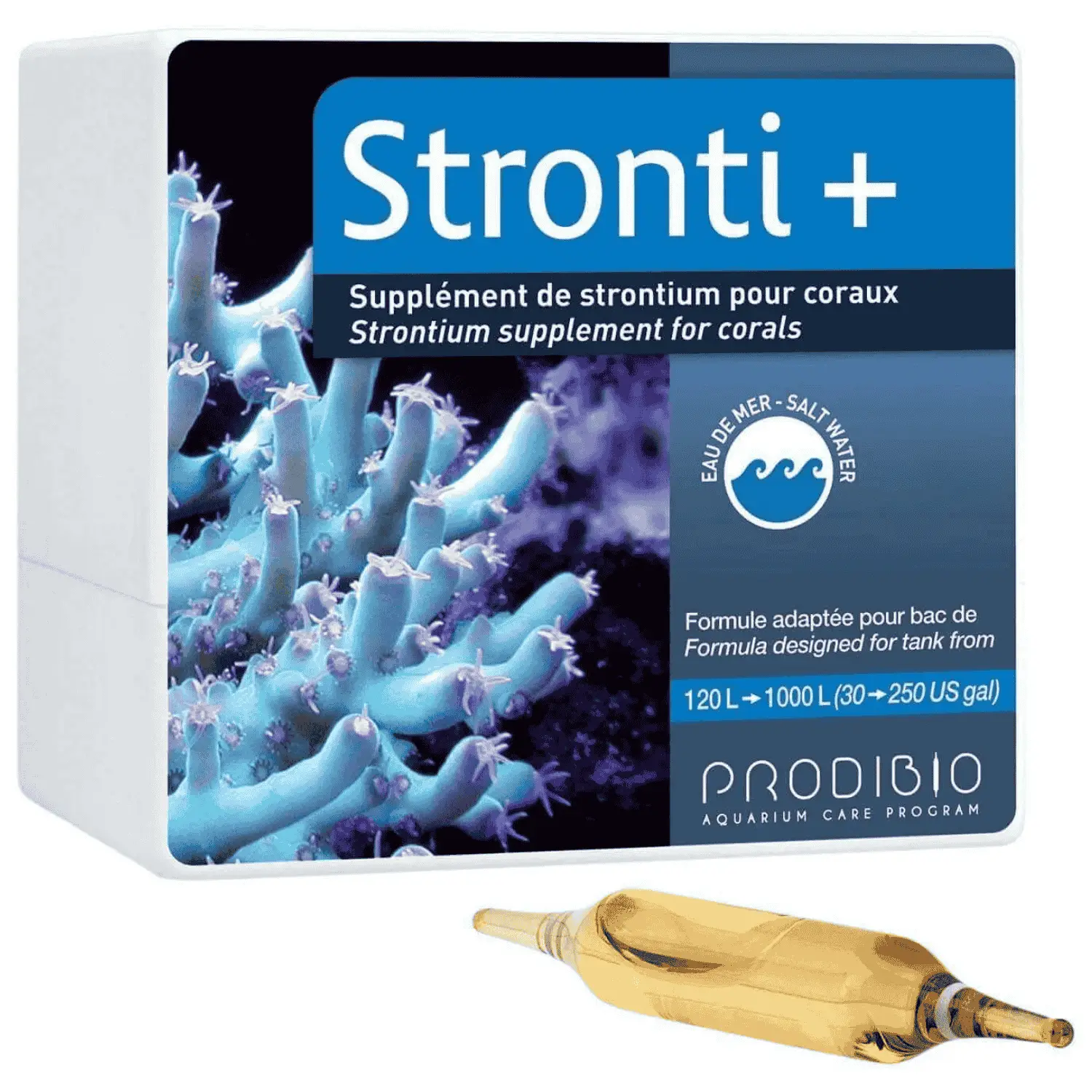 Prodibio Stronti+ Ampollas (1 ud) | Suplemento de Estroncio para Acuarios