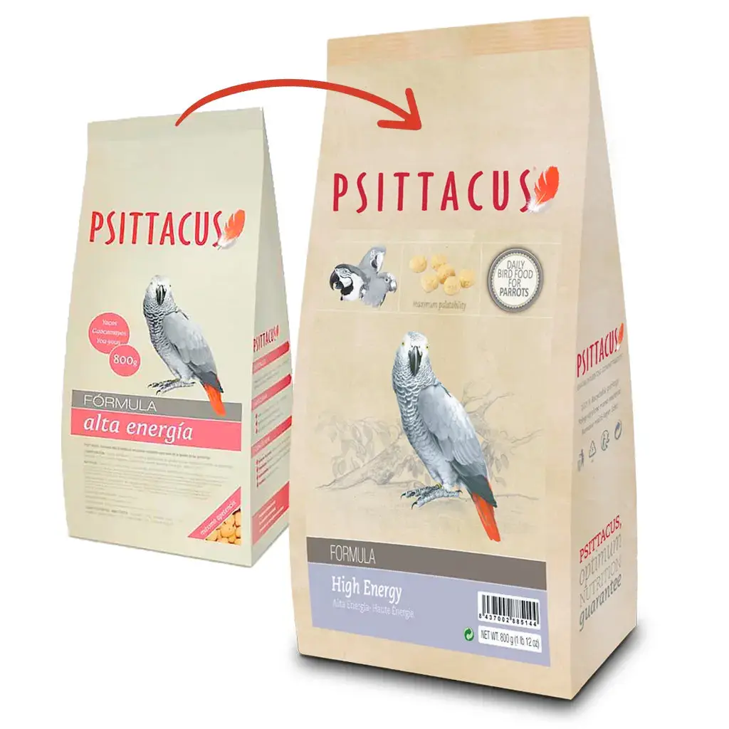 Psittacus Pienso Alta Energía para Loros, Yacos, Guacamayos 800 g | 100% NO GMO - Image 2