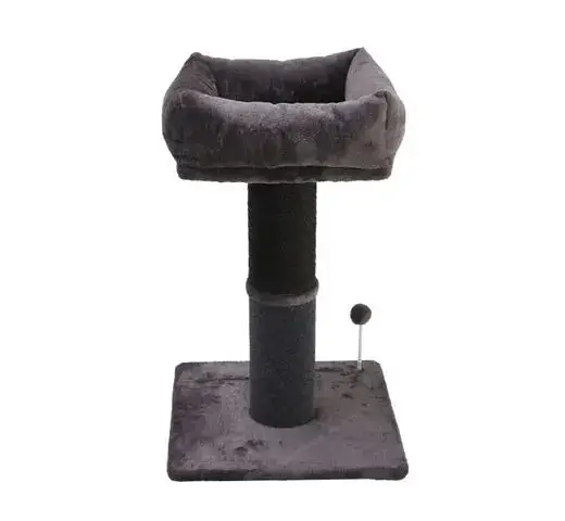 Rascador para Gatos Sofa Stool Gris Oscuro 49x49x77 cm