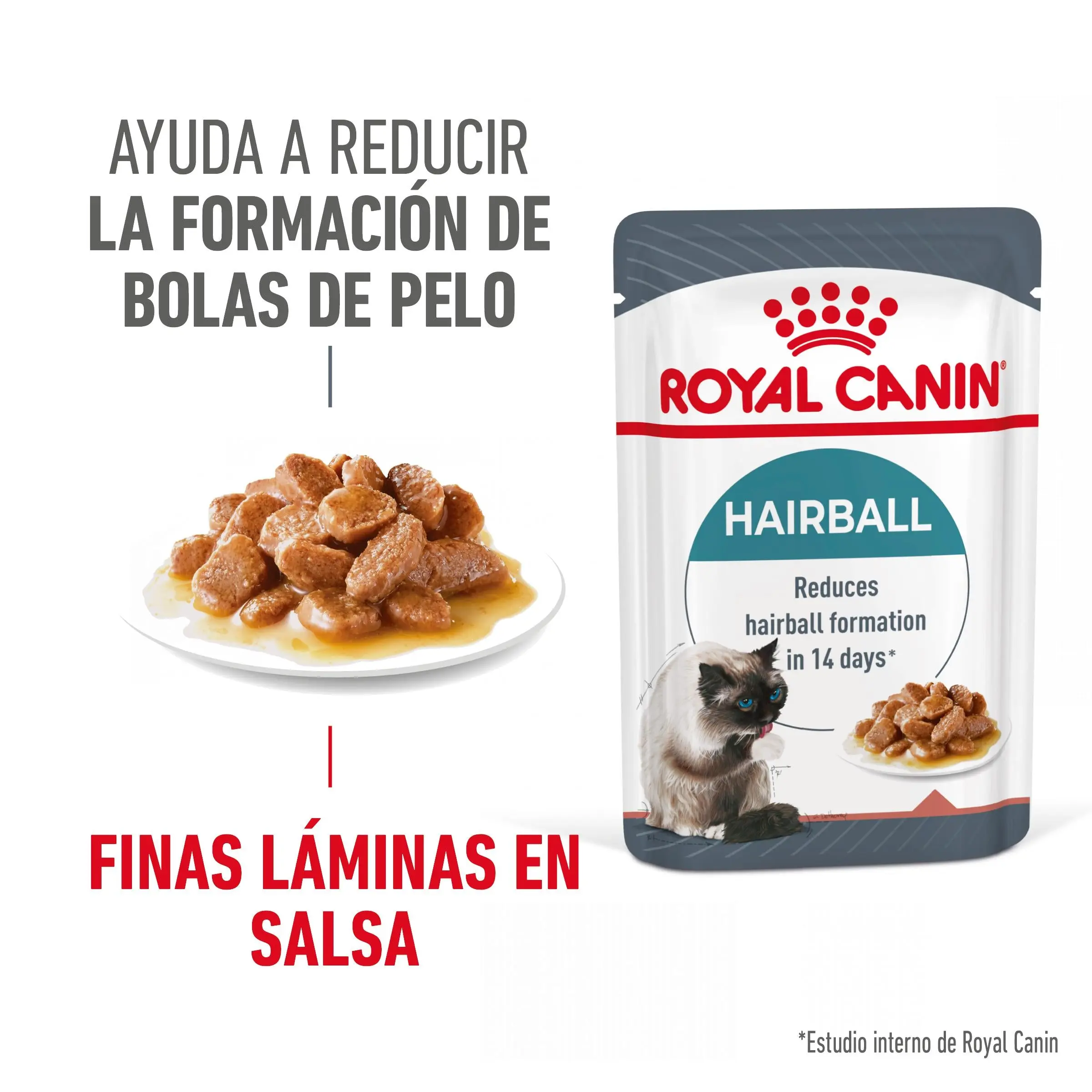 Royal Canin Hairball Care Finas Láminas en Salsa 85 g Húmedo para Gatos - Image 7