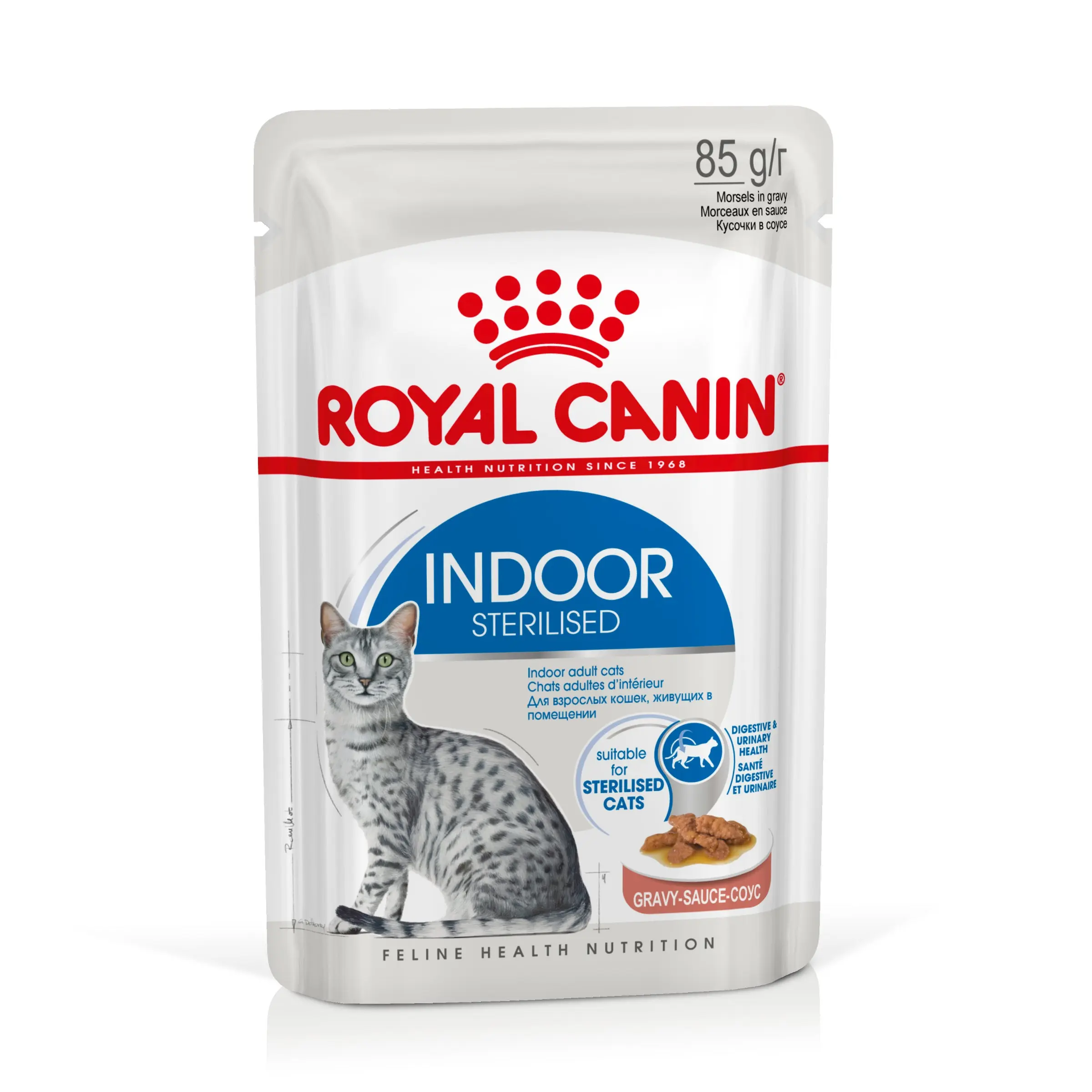 Royal Canin Indoor Sterilized 85 g Comida Húmeda en Salsa para Gatos