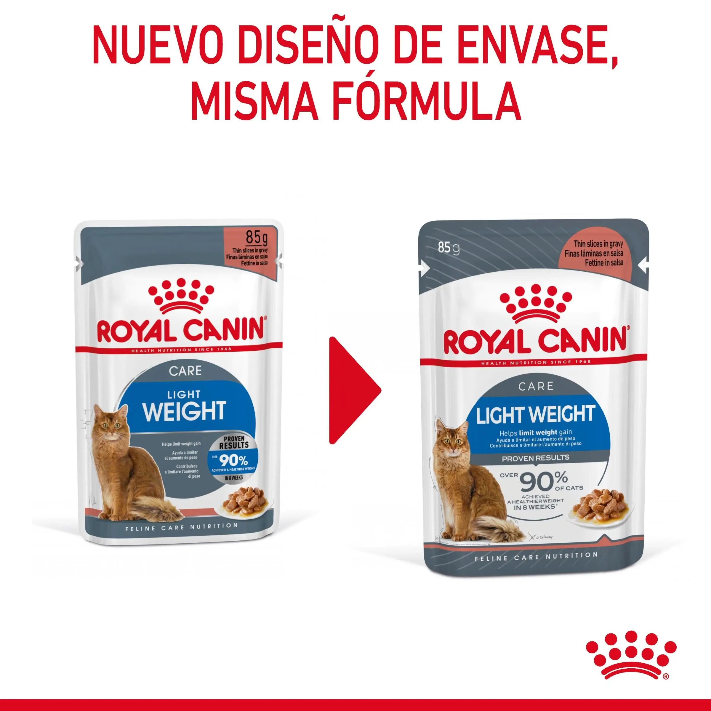 Royal Canin Light Weight Care Finas Láminas en Salsa 85 g Húmedo para Gatos - Image 2