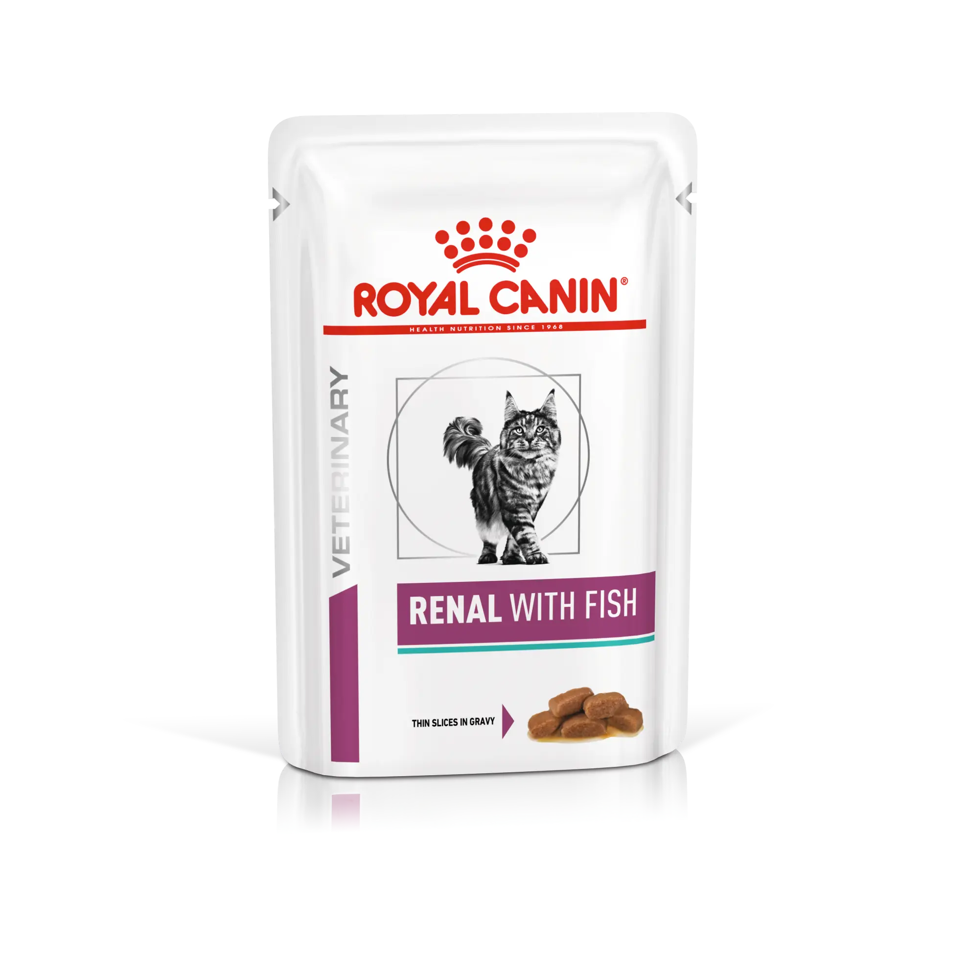 Royal Canin Veterinary Renal con Atún en Salsa 85 g Sobre Húmedo para Gatos