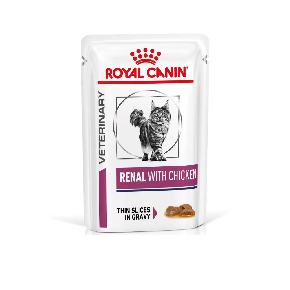 Royal Canin Veterinary Renal con Pollo Sobre 85 g Gato húmedo