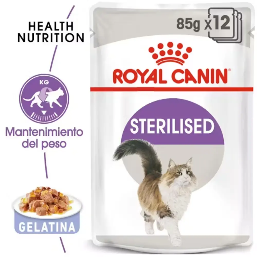 Royal Canin Sterilized Gelatina 85 g Comida Húmeda para Gatos Esterilizados - Image 2