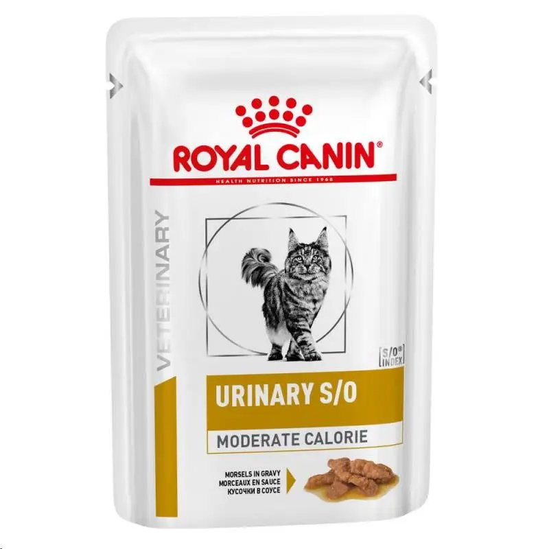 Royal Canin Veterinary Urinary S/O Moderate Calorie Sobre 85 g Sobre Alimento Húmedo para Gatos