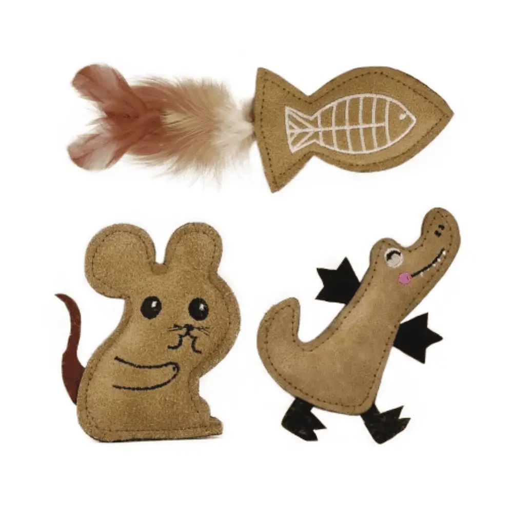 Rustic Animals Nayeco Pack de 3 juguetes para Gatos