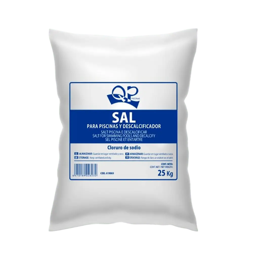Sal QP Especial para Piscinas con Clorador Salino Saco 25 kg