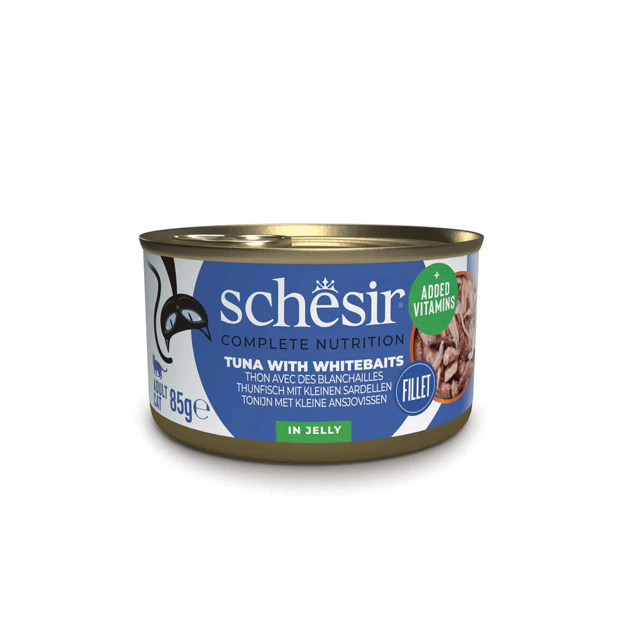 Schesir Lata de Gato 85 g Atún con Anchovetas en Gelatina