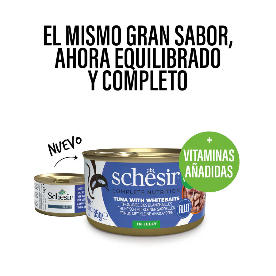 Schesir Lata de Gato 85 g Atún con Anchovetas en Gelatina - Image 2