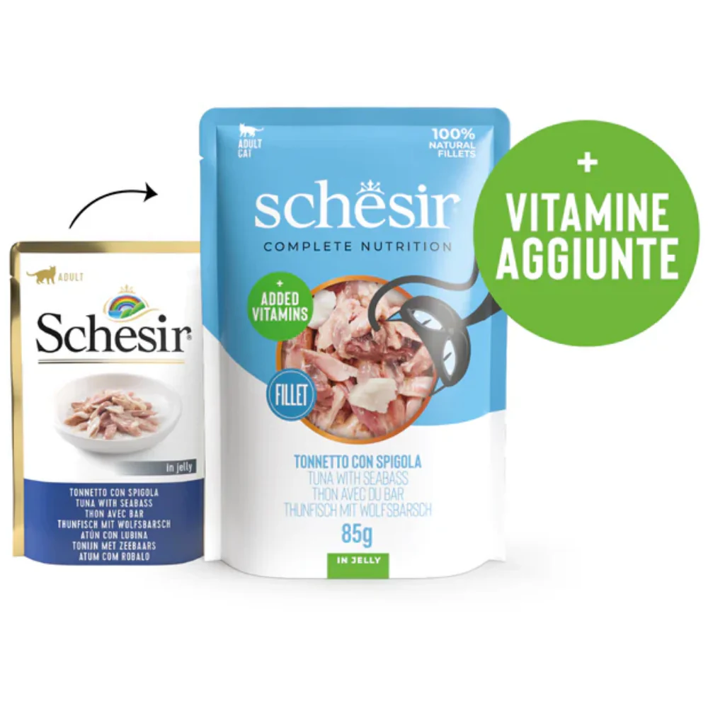 Schesir Sobres Gato 85 g Atún y Lubina - Image 2
