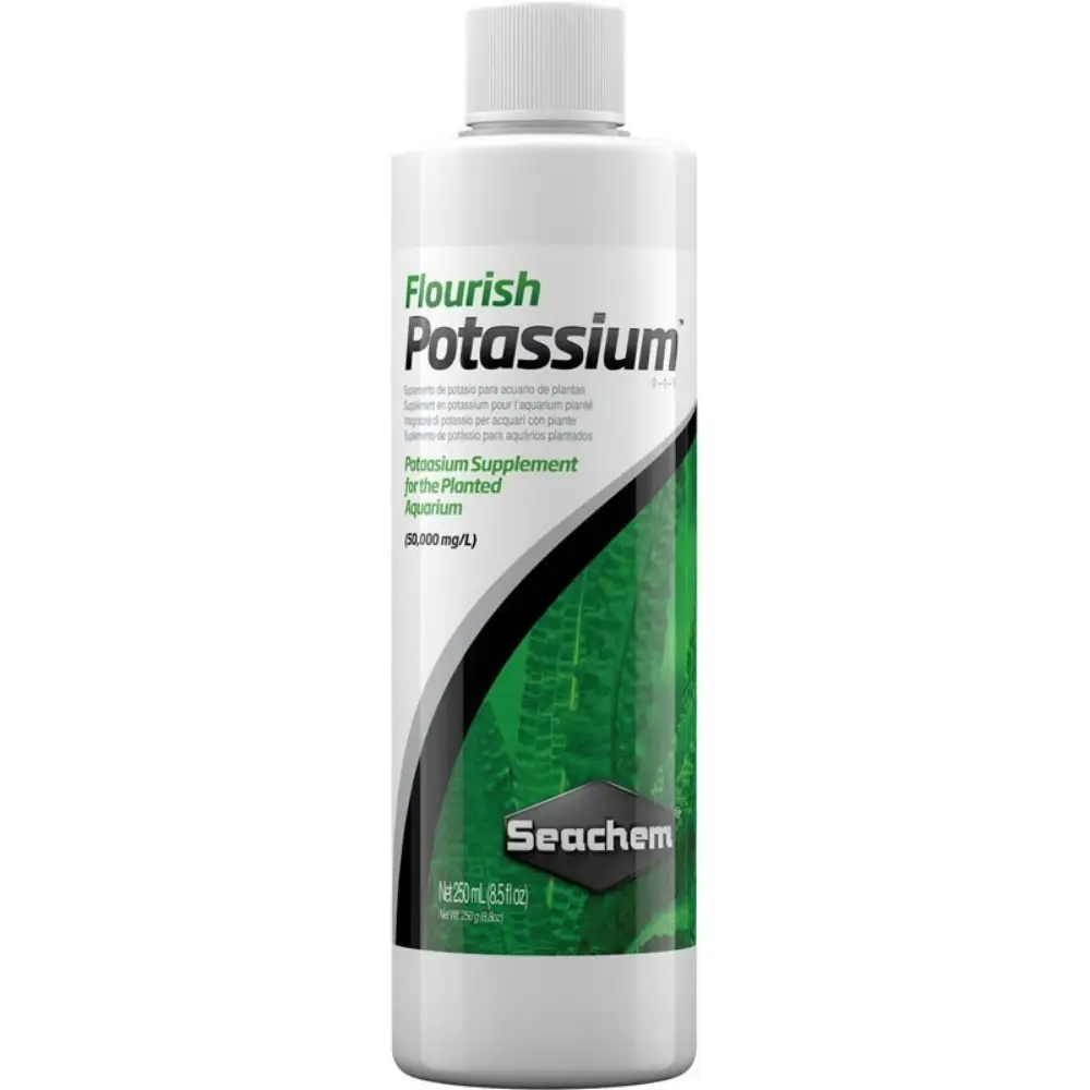 Seachem Flourish Potassium Abono Líquido Rico en Potasio para Acuarios de Agua Dulce