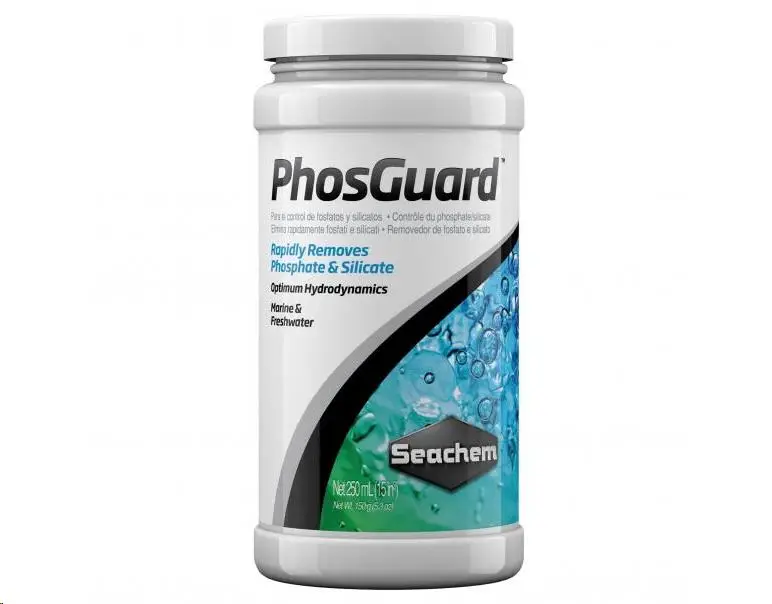 Seachem Phosguard Elimina Fosfato y Silicato de Acuarios Marinos y de Agua Dulce