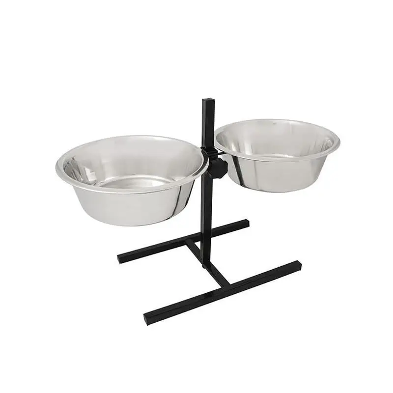 Set Comedero Bebedero Regulable con Soporte