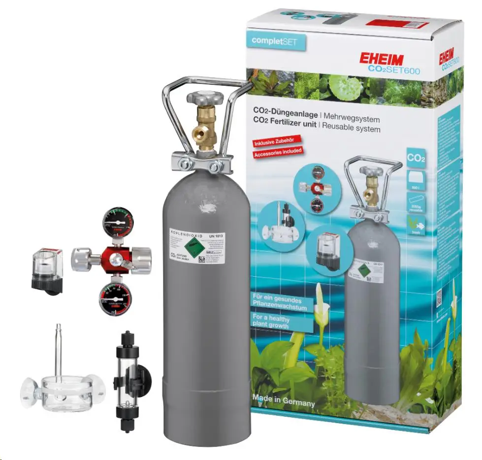 Eheim Co2Set600 Set Completo de Co2 Inclusive Botella Rellenable de 2000 g