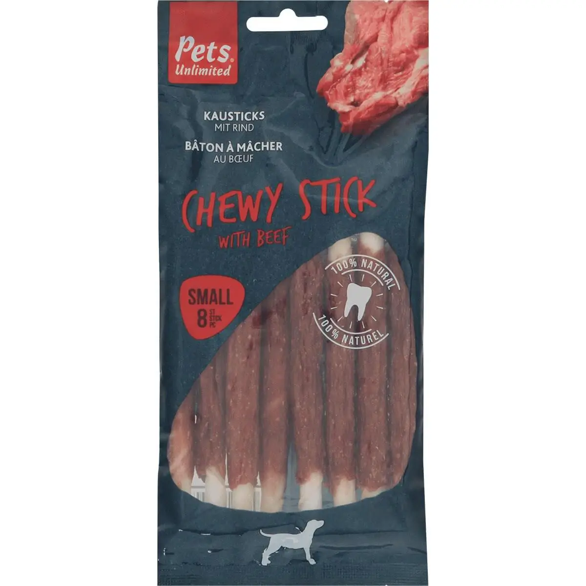 Snack Dog Pets Sticks Masticable con Carne 72 g