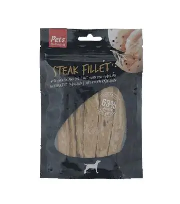 Snack Dog Pets Tiras de Pollo y Bacalao 100 g