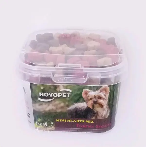 Snack Mini Hearts Mix 140 g Novopet