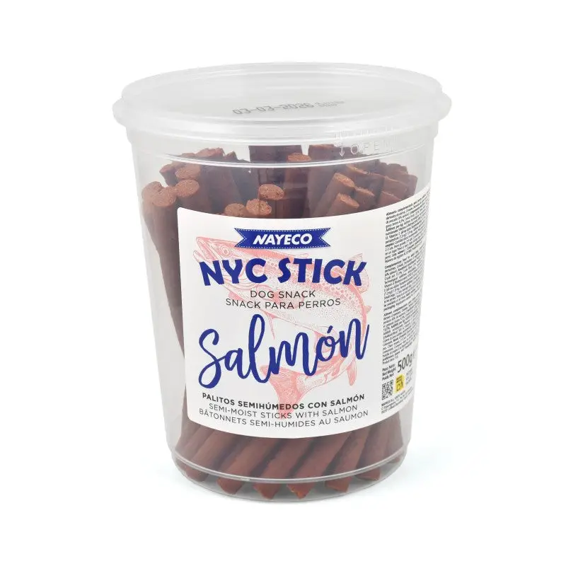 Nayeco Snack de Salmón para Perros - Bote de 500 g